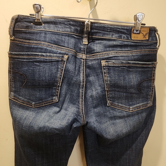 American Eagle Outfitters Women's washed blue skinny Jeans size 6 - Picture 3 of 10